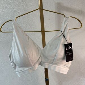 Knix White Wireless Bra